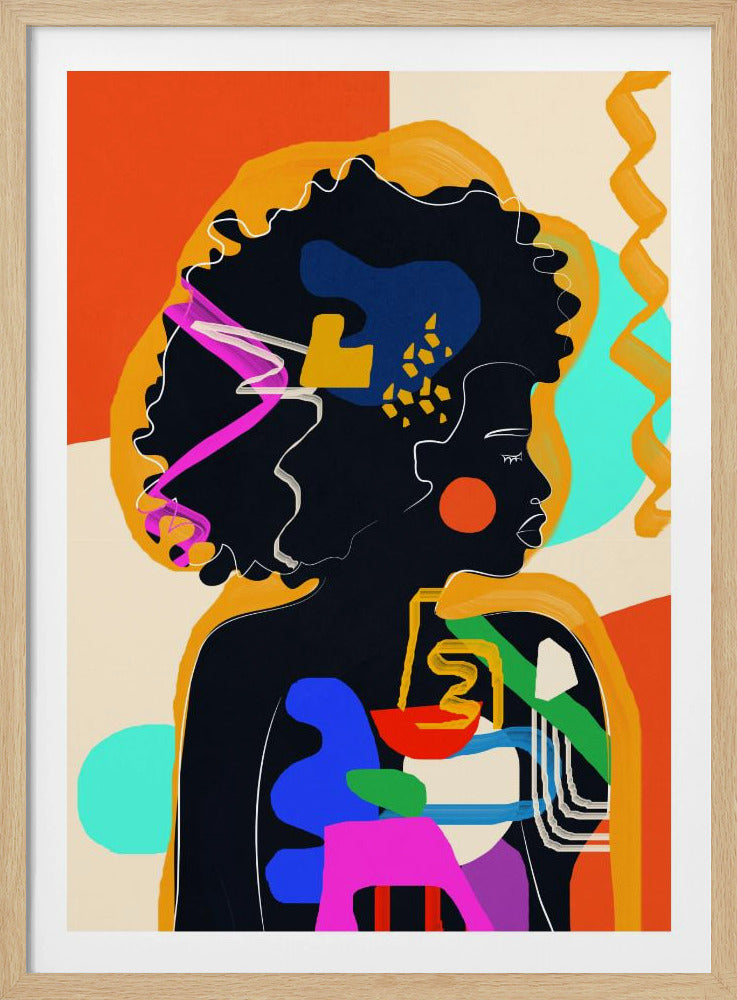 Modern Abstract Woman 4 - Poster / Art Print