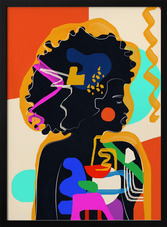 Modern Abstract Woman 4 - Poster / Art Print