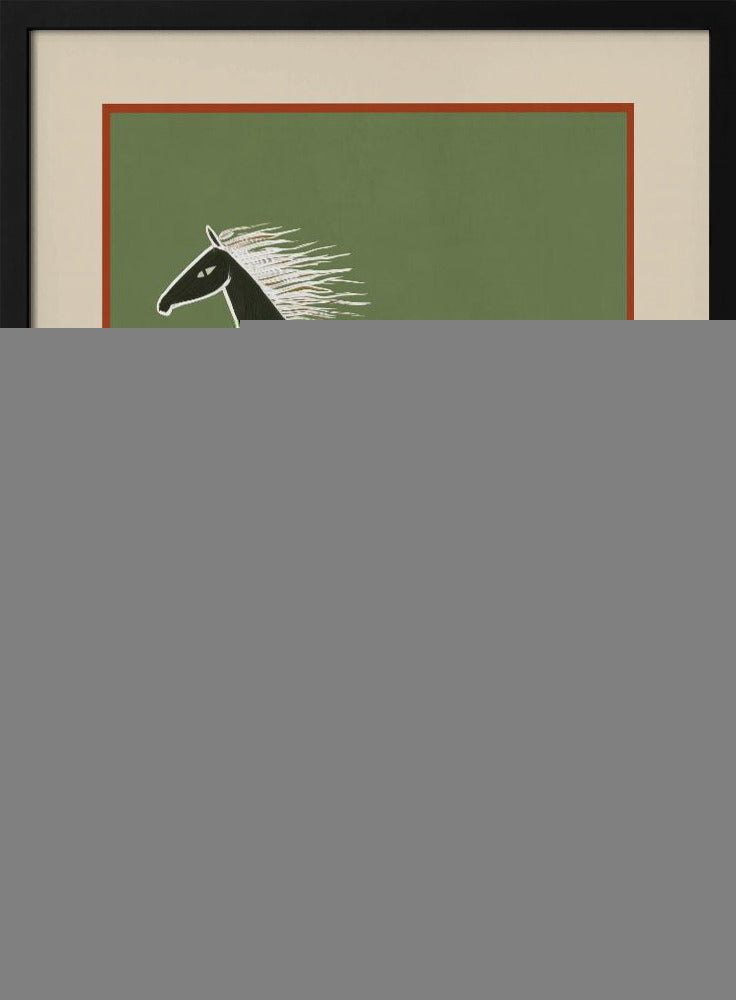 Horses In Stripes - Poster / Art Print