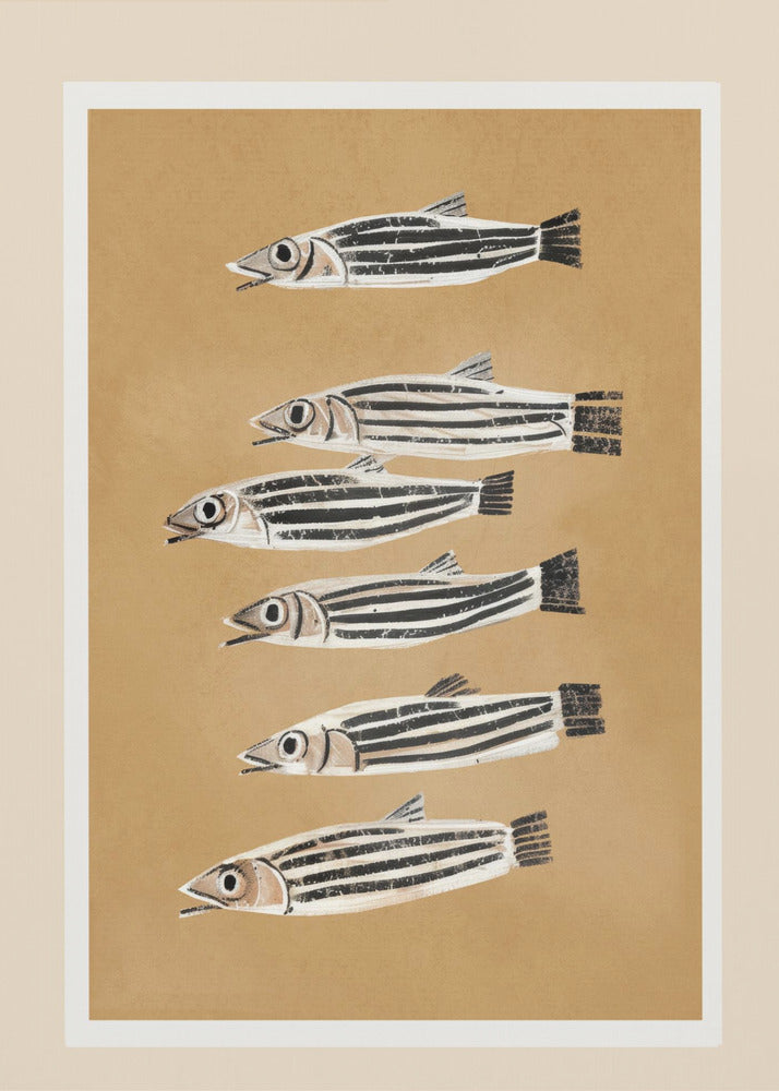 Minimal Fish Study - Poster / Art Print