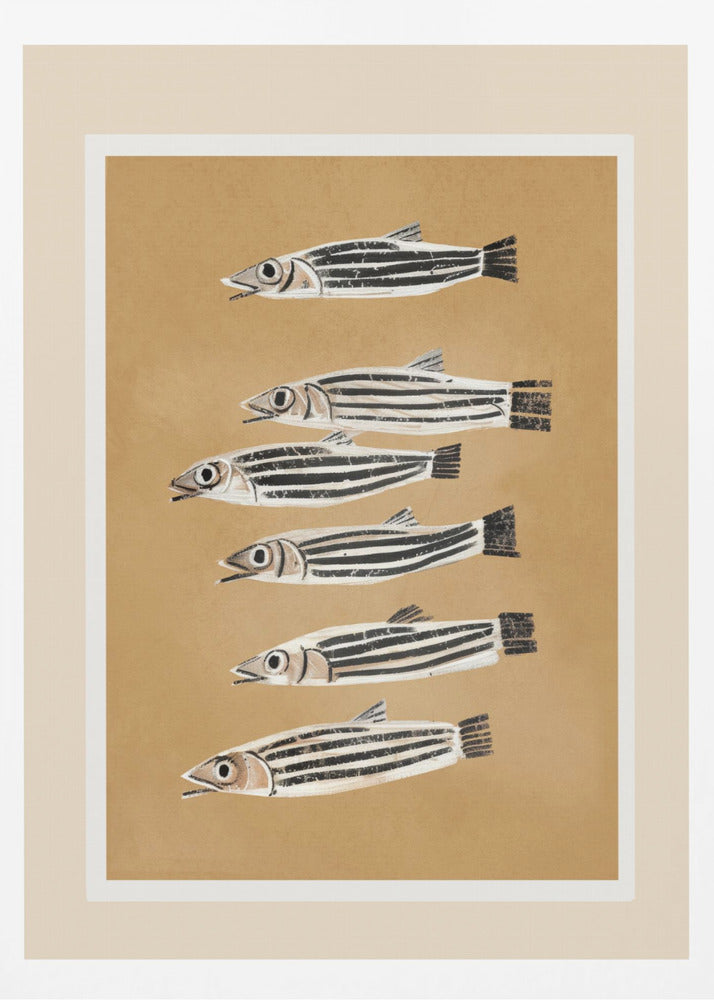 Minimal Fish Study - Poster / Art Print