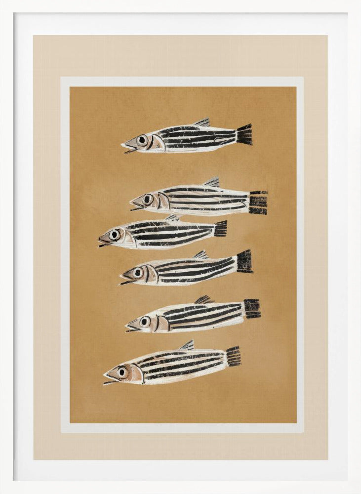 Minimal Fish Study - Poster / Art Print