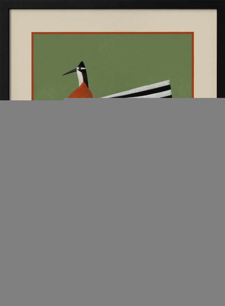 Striped Bird Pair - Poster / Art Print