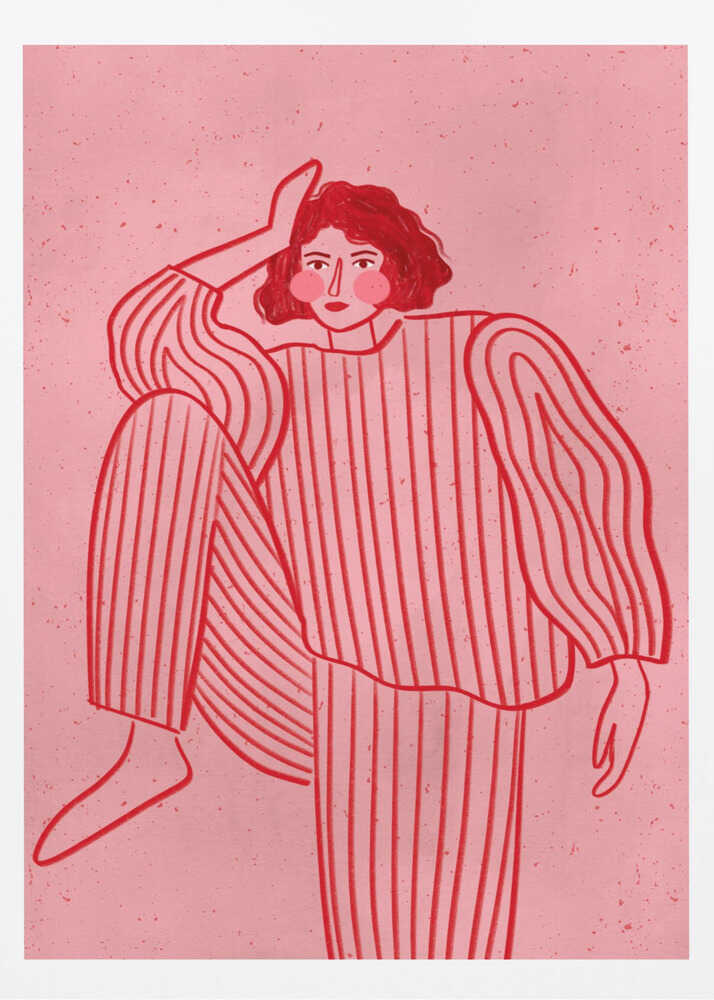 The Woman With the Striped Pyjama - Poster / Art Print