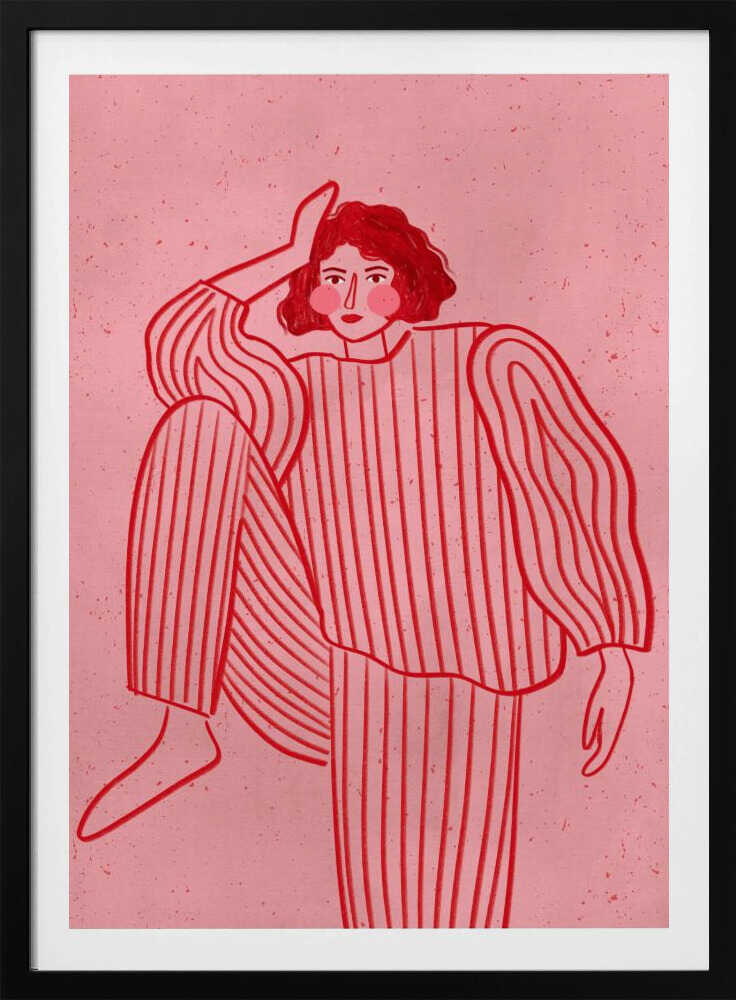The Woman With the Striped Pyjama - Poster / Art Print