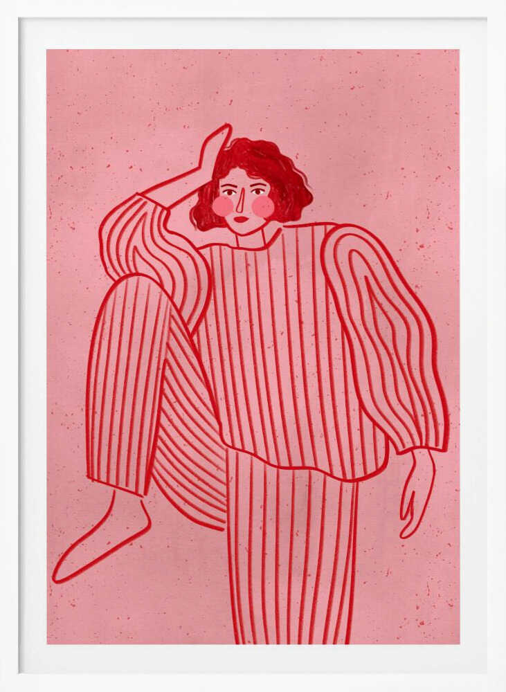 The Woman With the Striped Pyjama - Poster / Art Print