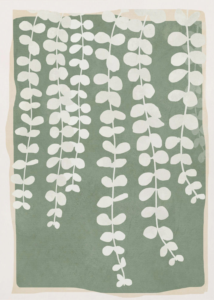 Minimal Abstract Leaves 2 - Poster / Art Print