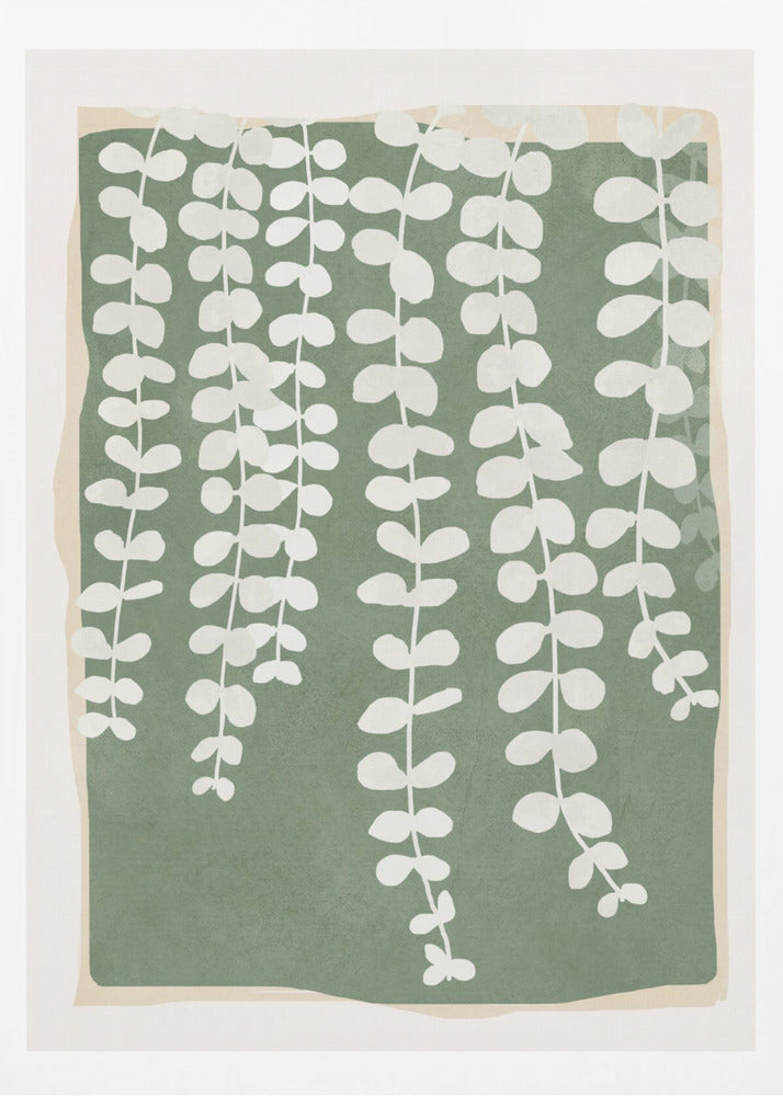 Minimal Abstract Leaves 2 - Poster / Art Print