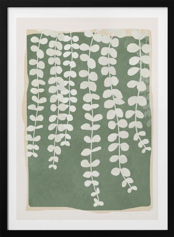 Minimal Abstract Leaves 2 - Poster / Art Print