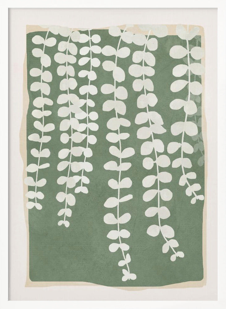 Minimal Abstract Leaves 2 - Poster / Art Print