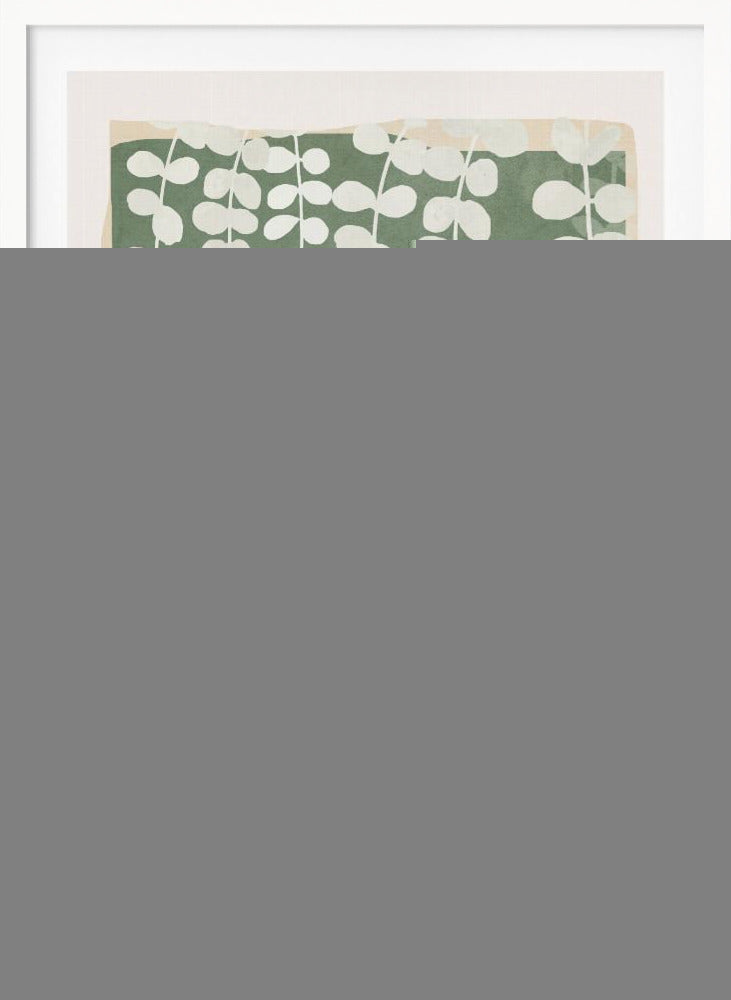 Minimal Abstract Leaves 2 - Poster / Art Print