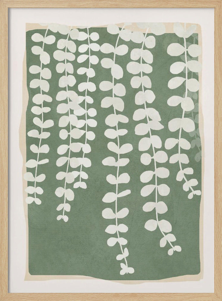 Minimal Abstract Leaves 2 - Poster / Art Print