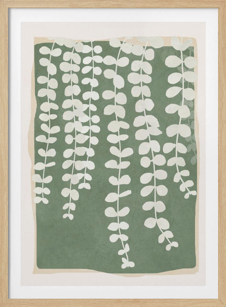 Minimal Abstract Leaves 2 - Poster / Art Print