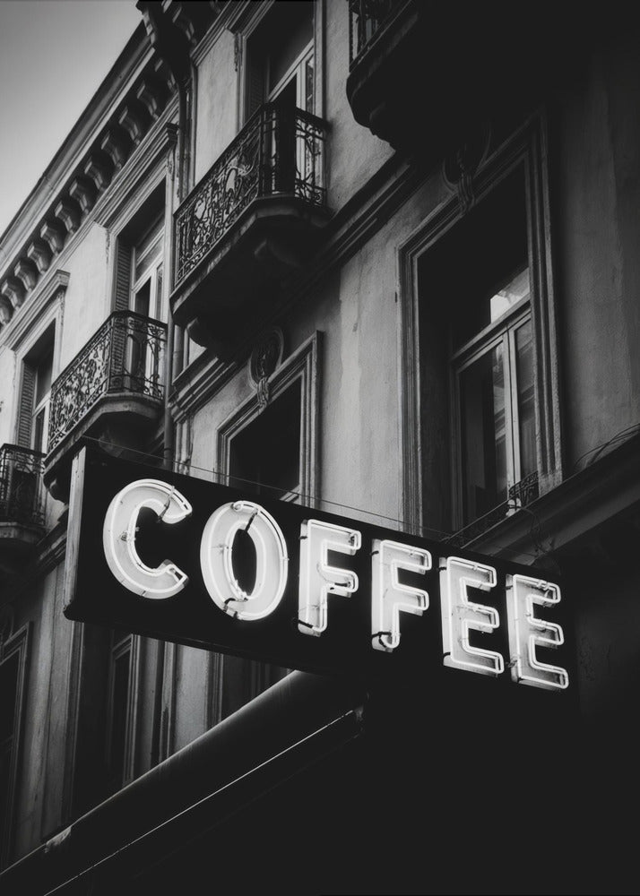 Vintage Coffee Sign No 2 - Poster / Art Print