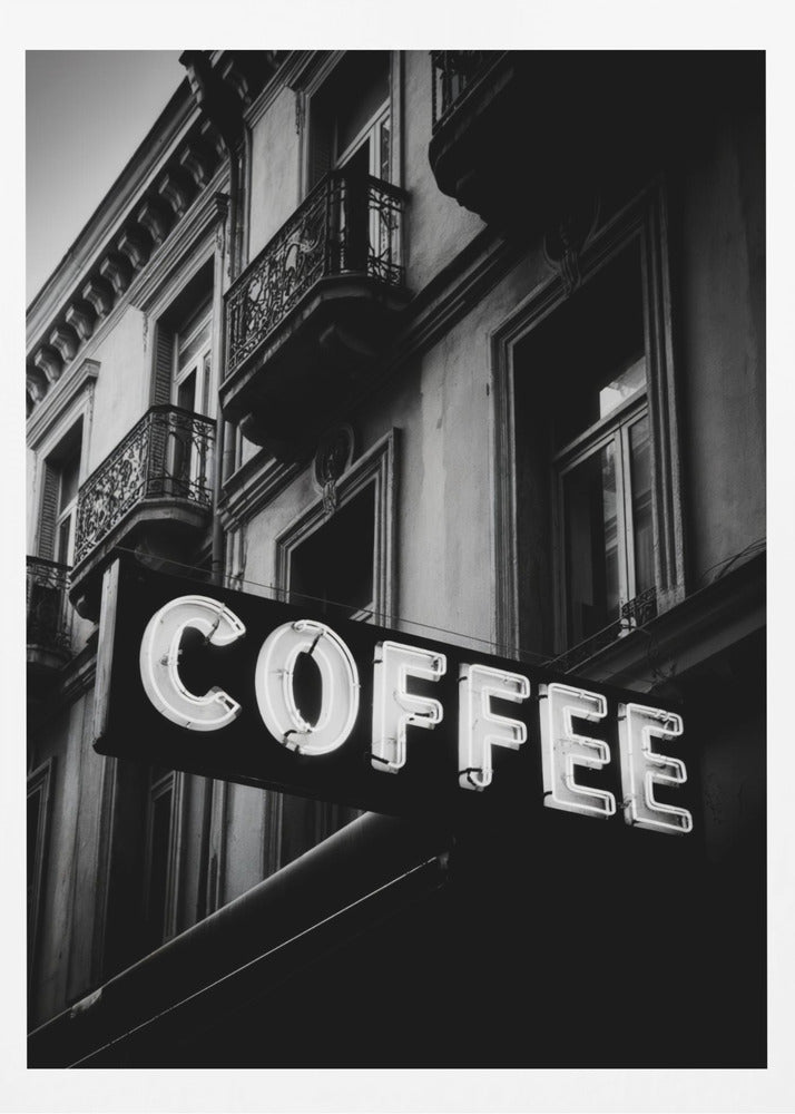 Vintage Coffee Sign No 2 - Poster / Art Print