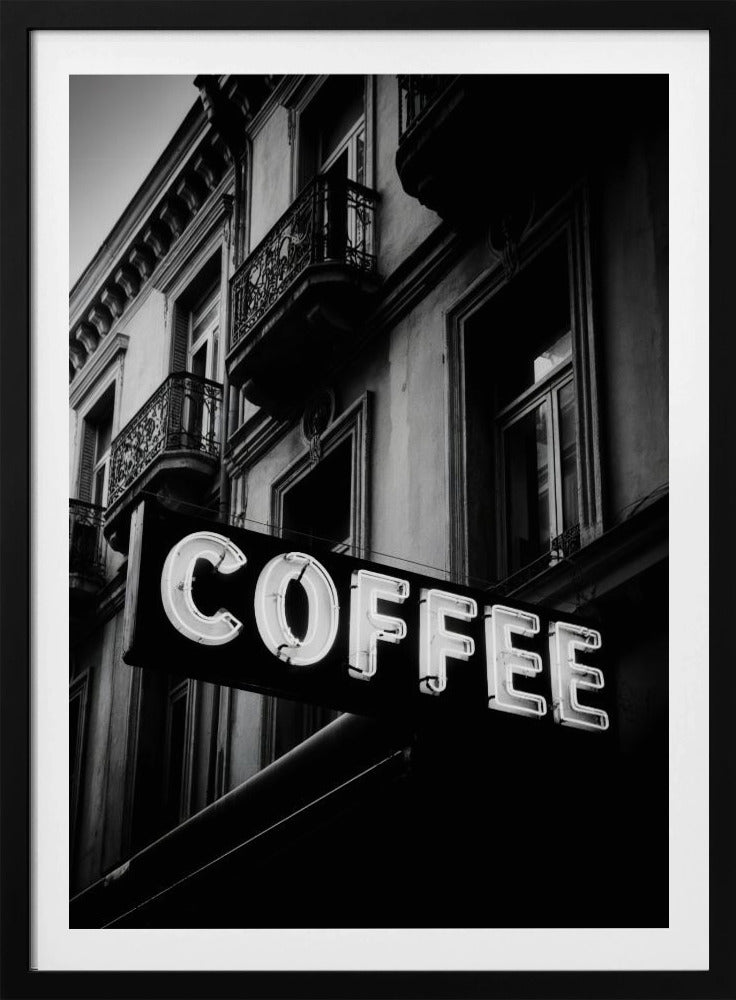 Vintage Coffee Sign No 2 - Poster / Art Print