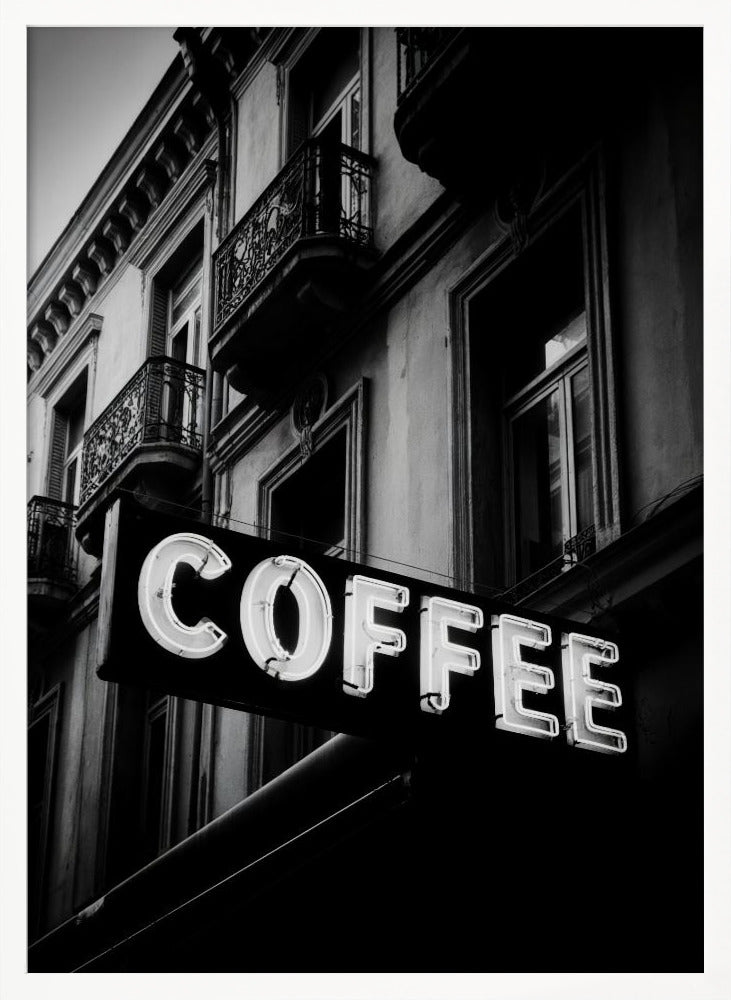 Vintage Coffee Sign No 2 - Poster / Art Print