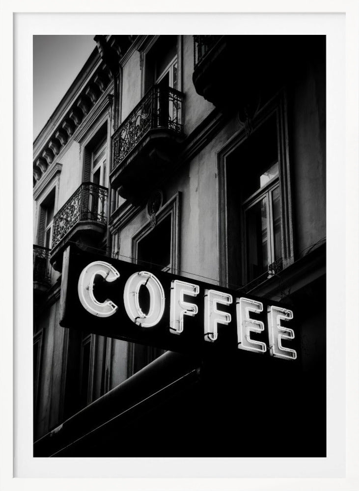 Vintage Coffee Sign No 2 - Poster / Art Print