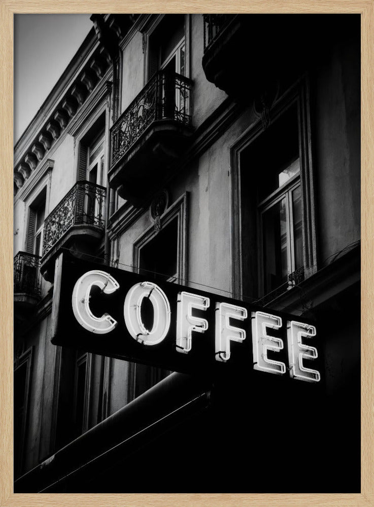 Vintage Coffee Sign No 2 - Poster / Art Print