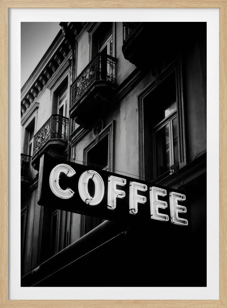 Vintage Coffee Sign No 2 - Poster / Art Print