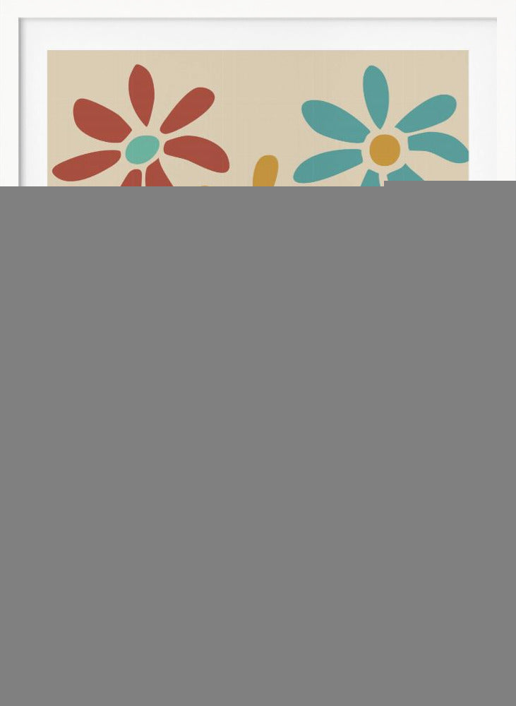 Boho Flowers Series No 3 - Poster / Art Print