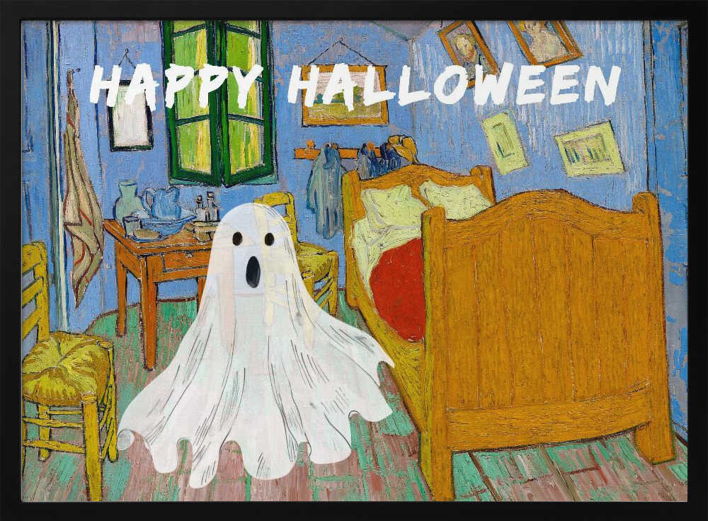 Happy Halloween Van Gogh Collage - Poster / Art Print