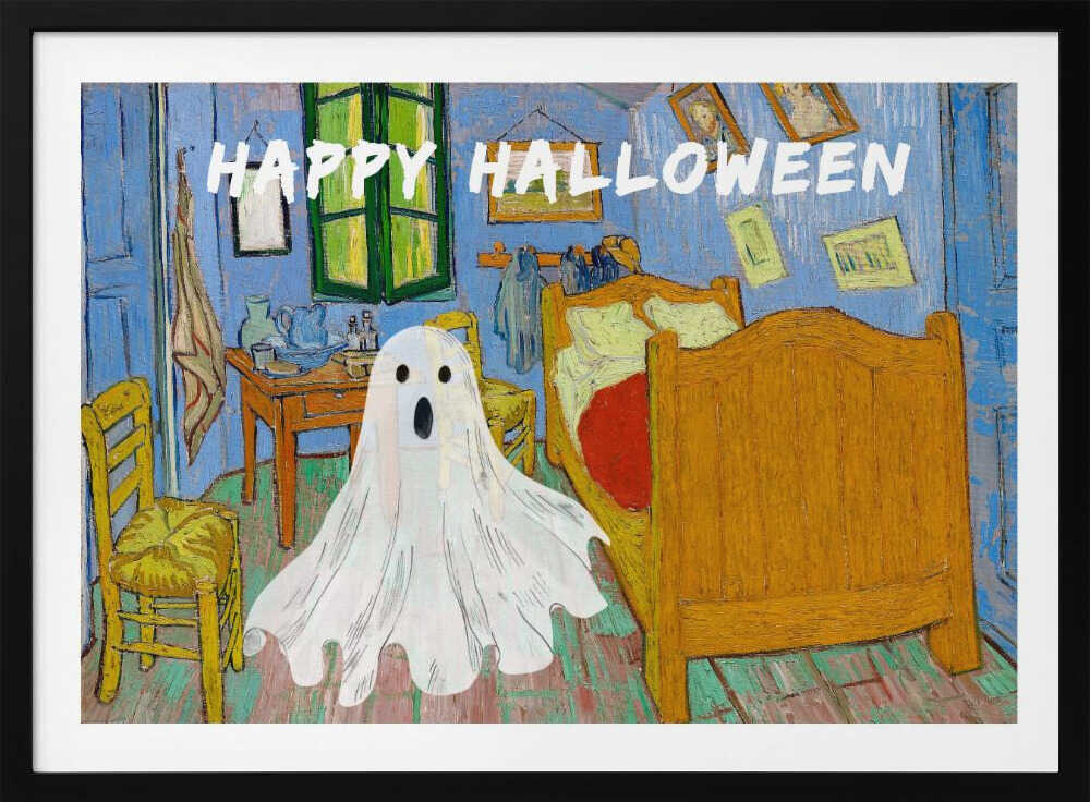 Happy Halloween Van Gogh Collage - Poster / Art Print