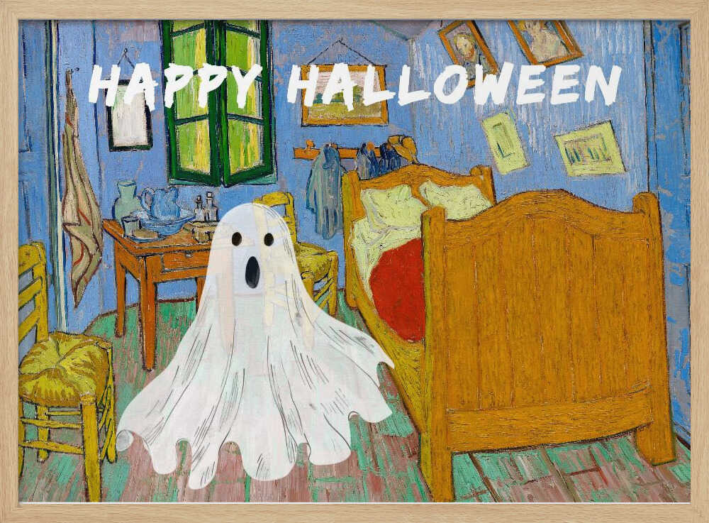 Happy Halloween Van Gogh Collage - Poster / Art Print