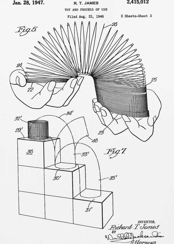 Toy and Process of Use Patent 1947 - Poster / Art Print