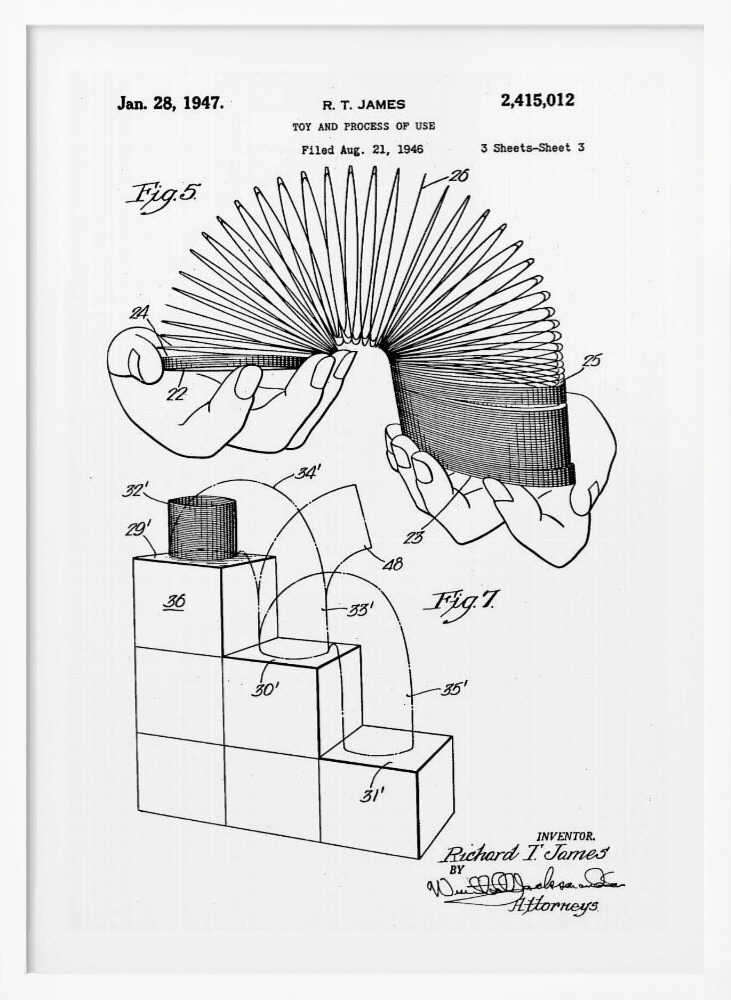 Toy and Process of Use Patent 1947 - Poster / Art Print
