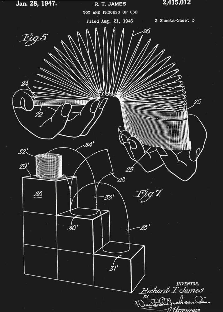 Toy and Process of Use Patent 1947 - Poster / Art Print