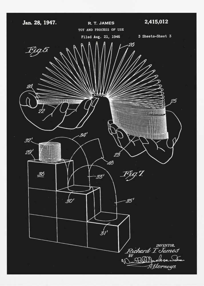 Toy and Process of Use Patent 1947 - Poster / Art Print
