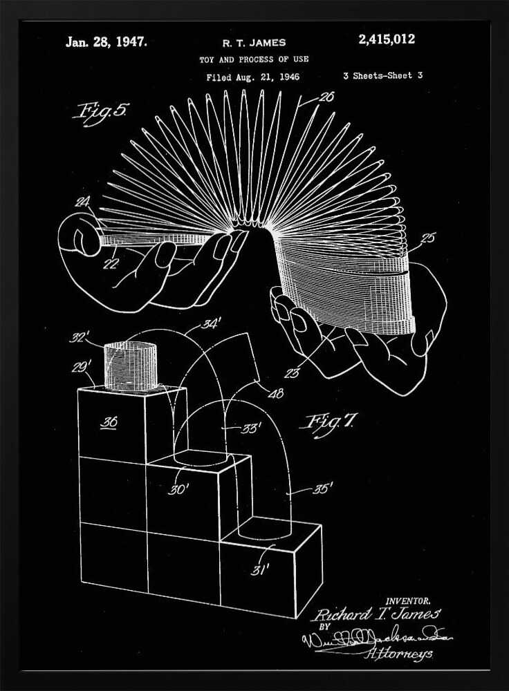 Toy and Process of Use Patent 1947 - Poster / Art Print