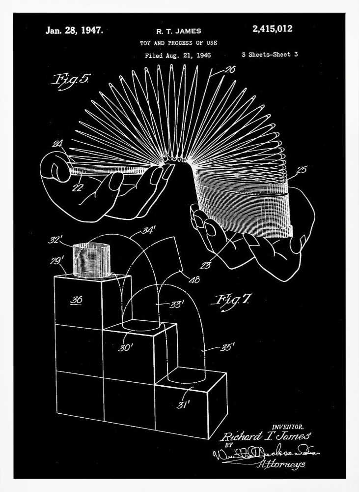 Toy and Process of Use Patent 1947 - Poster / Art Print