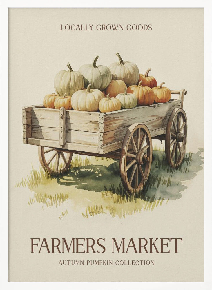Farmers Market Pumpkin - Poster / Art Print