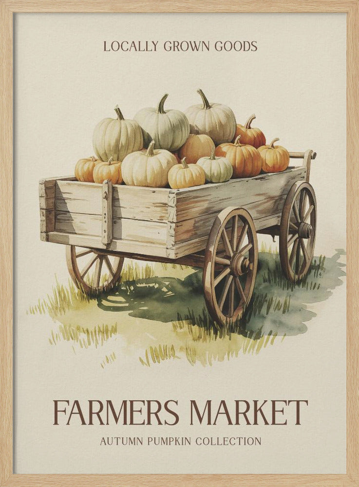 Farmers Market Pumpkin - Poster / Art Print