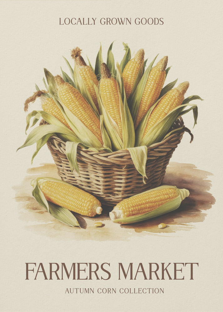 Farmers Market Corn - Poster / Art Print