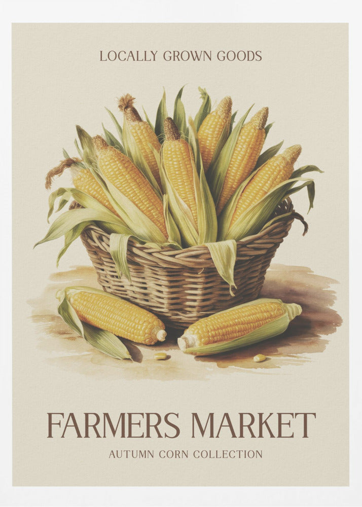Farmers Market Corn - Poster / Art Print