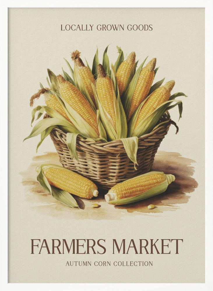 Farmers Market Corn - Poster / Art Print