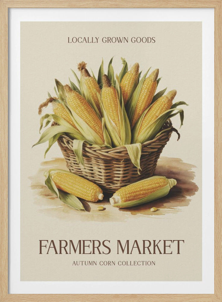 Farmers Market Corn - Poster / Art Print
