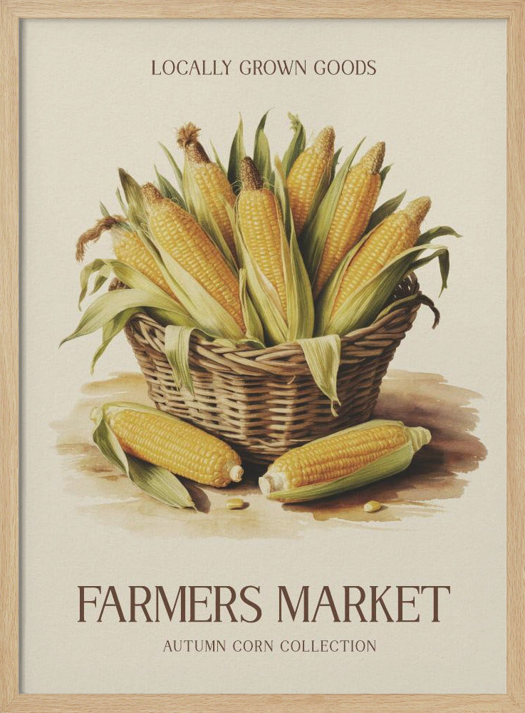 Farmers Market Corn - Poster / Art Print