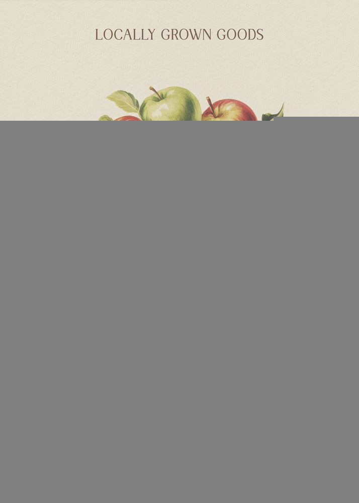 Farmers Market Apple - Poster / Art Print