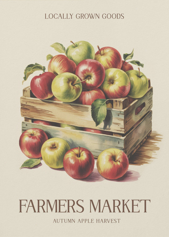 Farmers Market Apple - Poster / Art Print