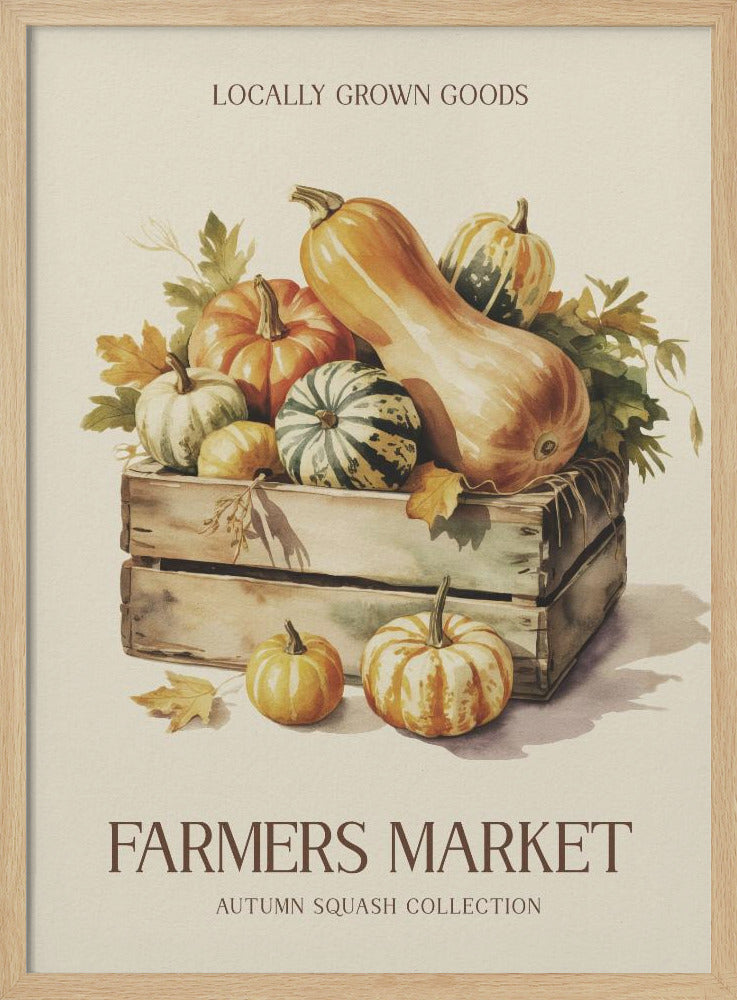 Farmers Market Squash - Poster / Art Print
