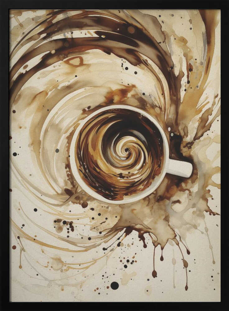 Swirling Coffee - Poster / Art Print
