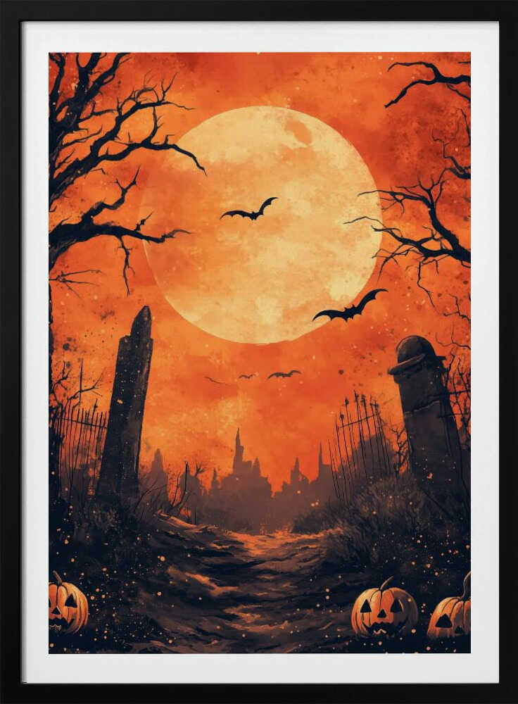 Halloween Scene (10) - Poster / Art Print