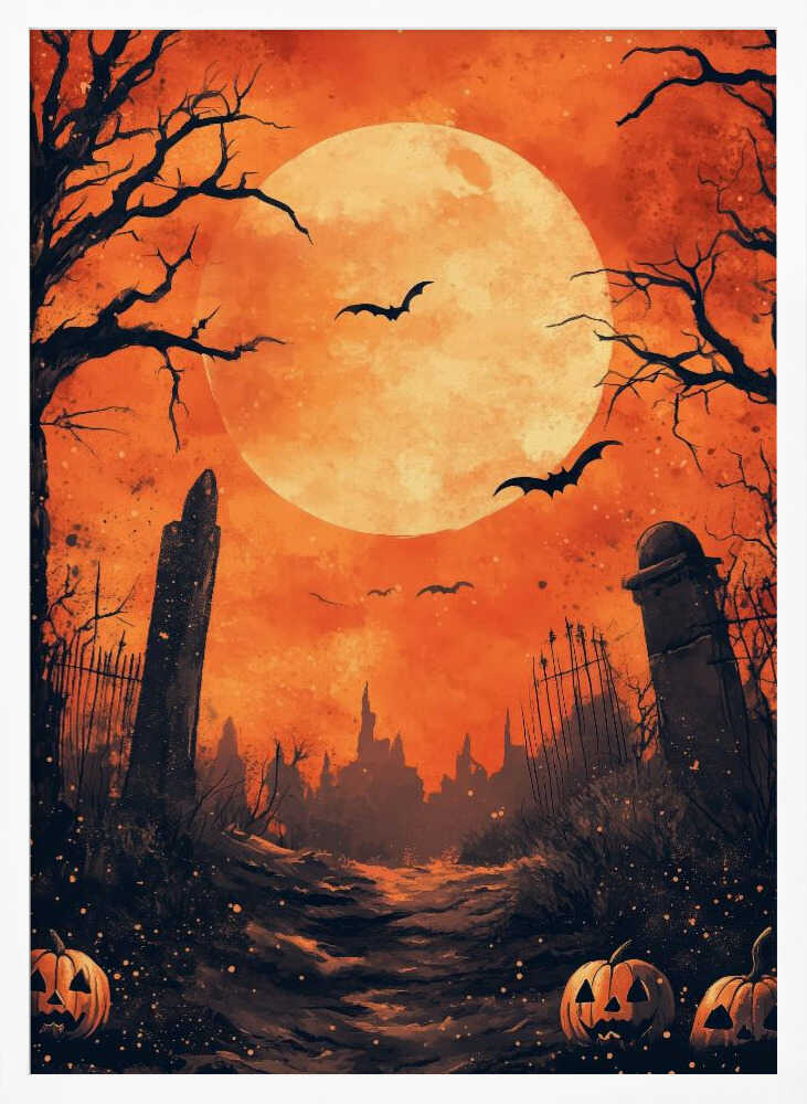 Halloween Scene (10) - Poster / Art Print