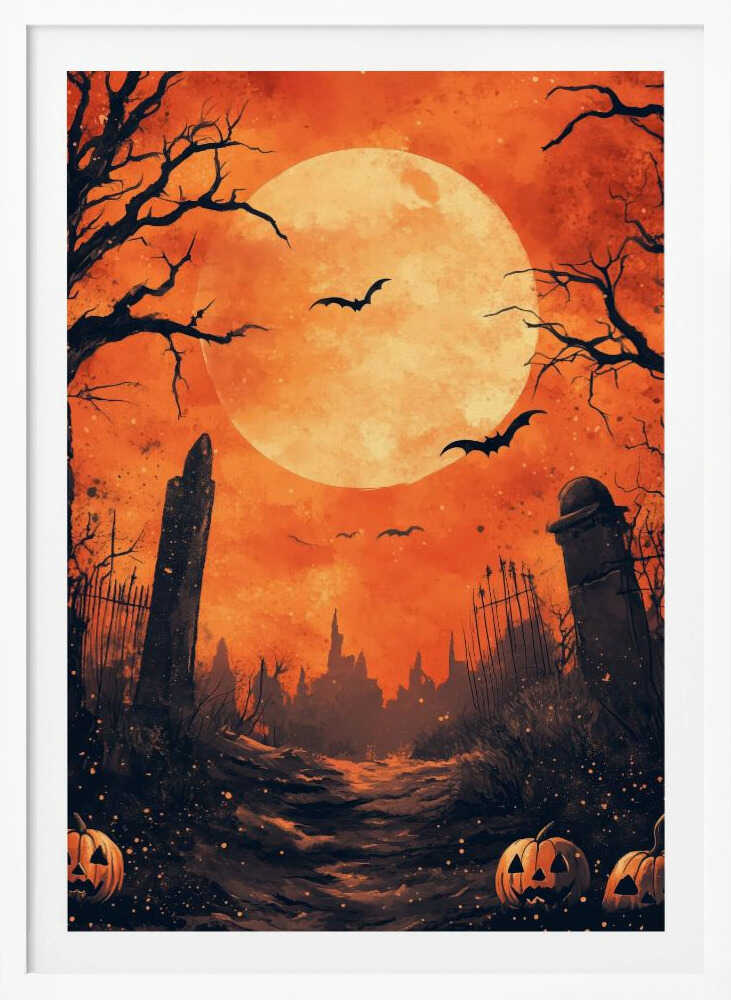 Halloween Scene (10) - Poster / Art Print
