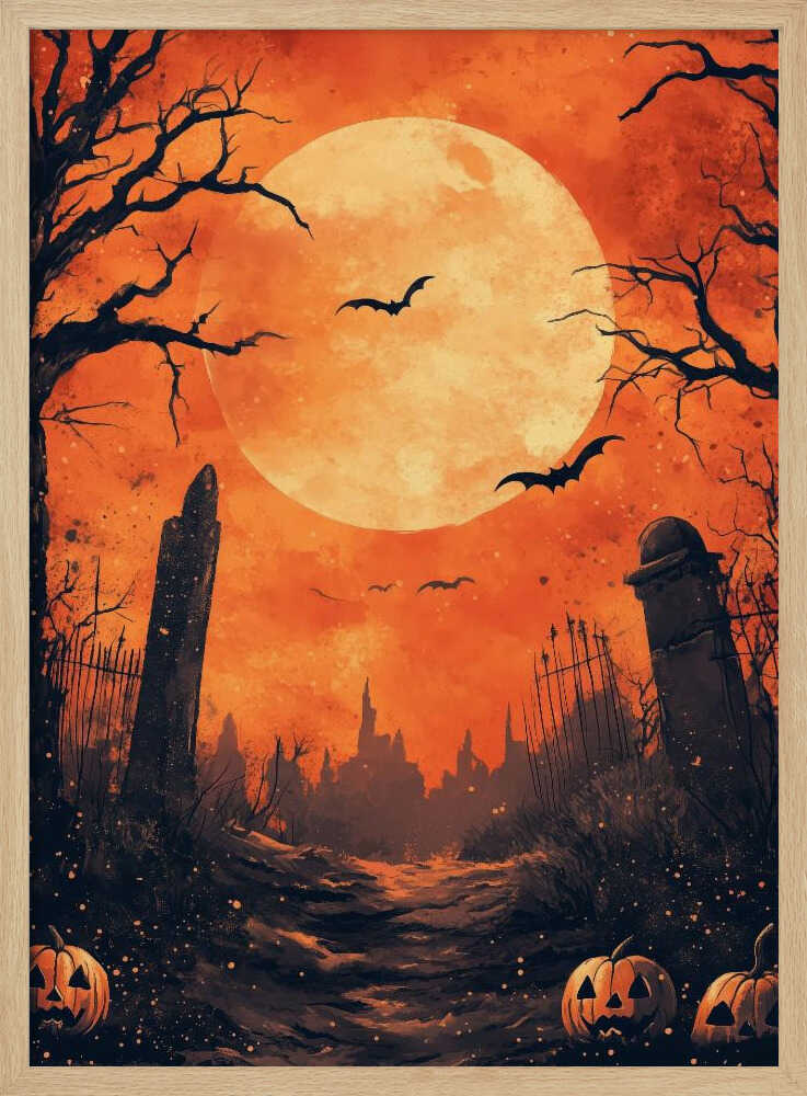 Halloween Scene (10) - Poster / Art Print