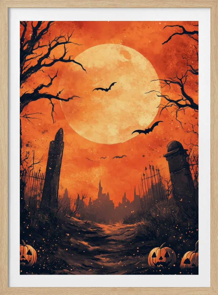 Halloween Scene (10) - Poster / Art Print
